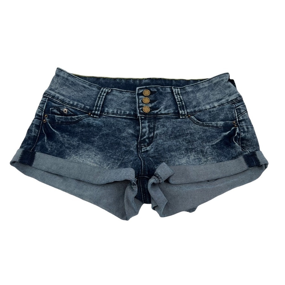 YMI Wanna Betta Butt Cuffed Hem Denim Jean Shorts Size 5 Women's